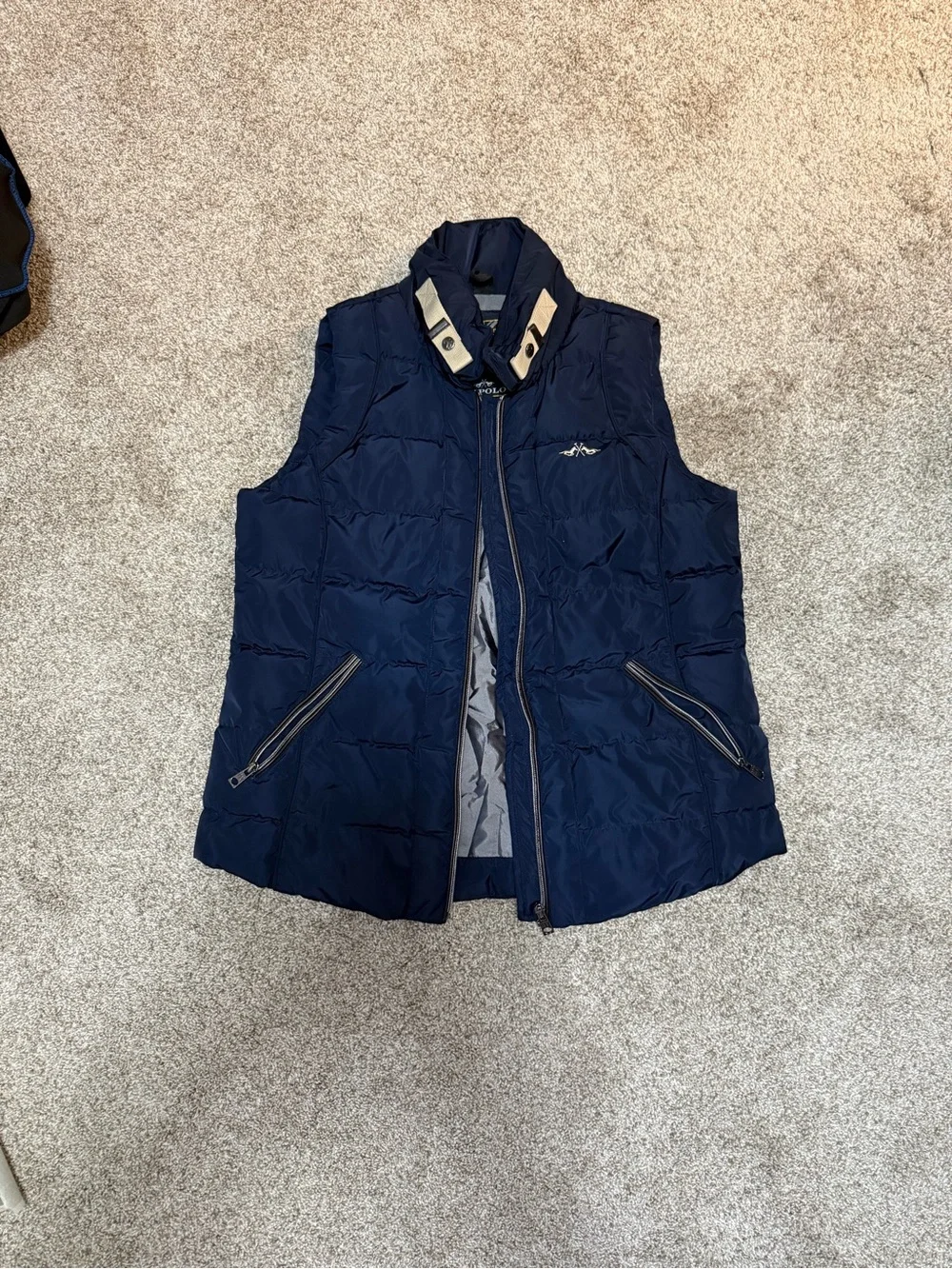 Women’s Down Navy Quilted Puffer Vest